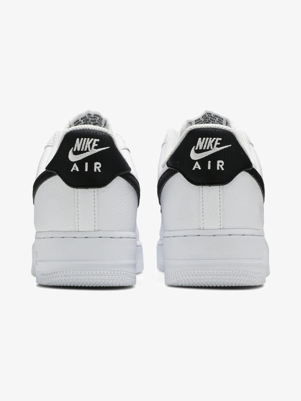 Nike Air Force 1 Low '07 'White Black Pebbled Leather' β back