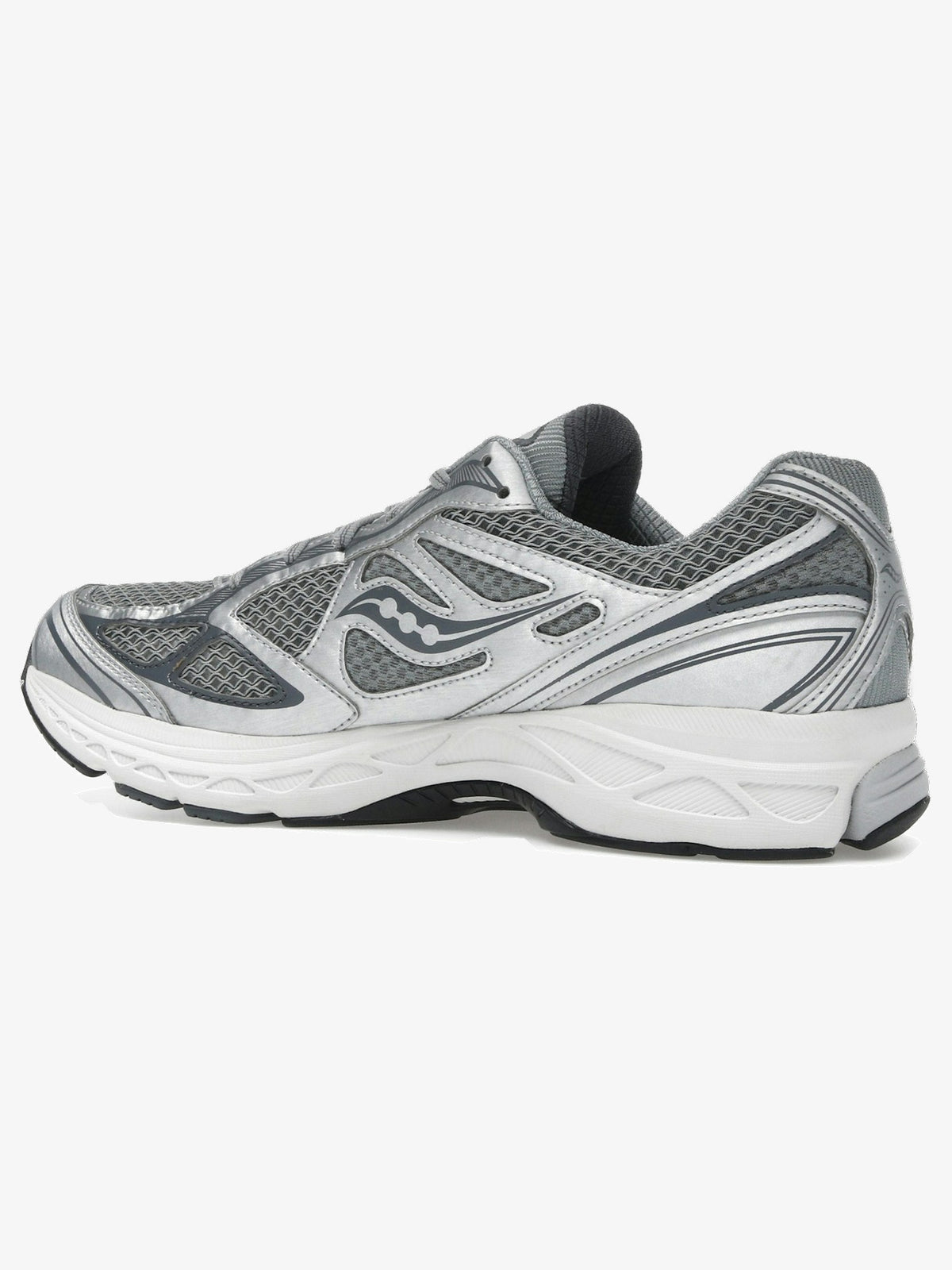 Saucony ProGrid Guide 7 'Grey Silver' β rear three-quarter