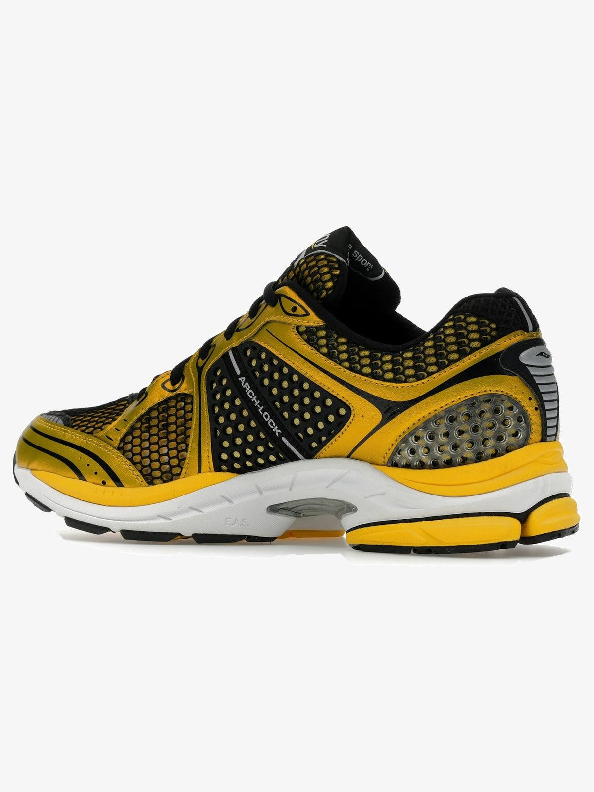 Saucony ProGrid Triumph 4 'Lemon Chrome' β rear three-quarter