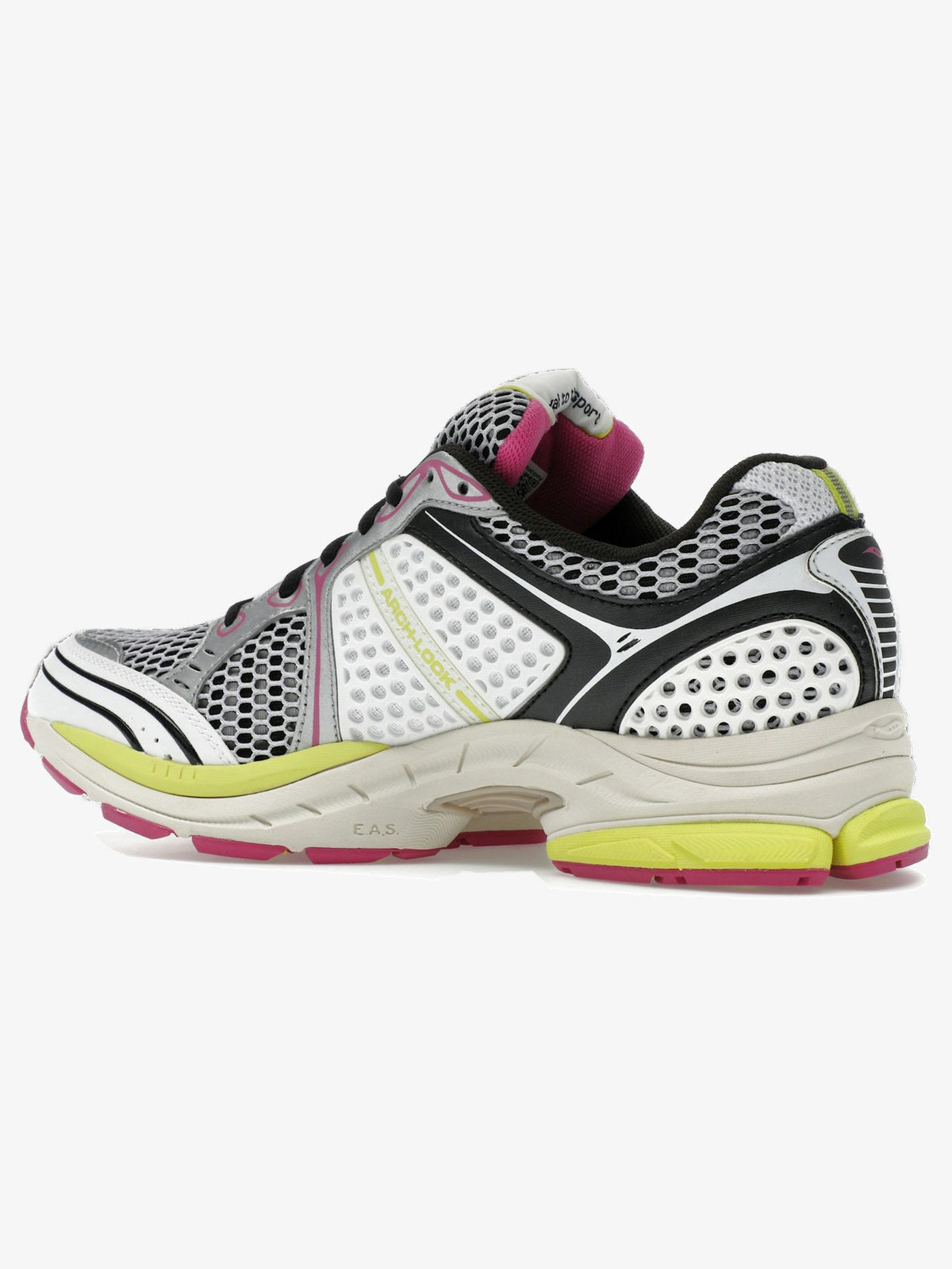 Saucony ProGrid Triumph 4 'White Fluo Pink' β rear three-quarter