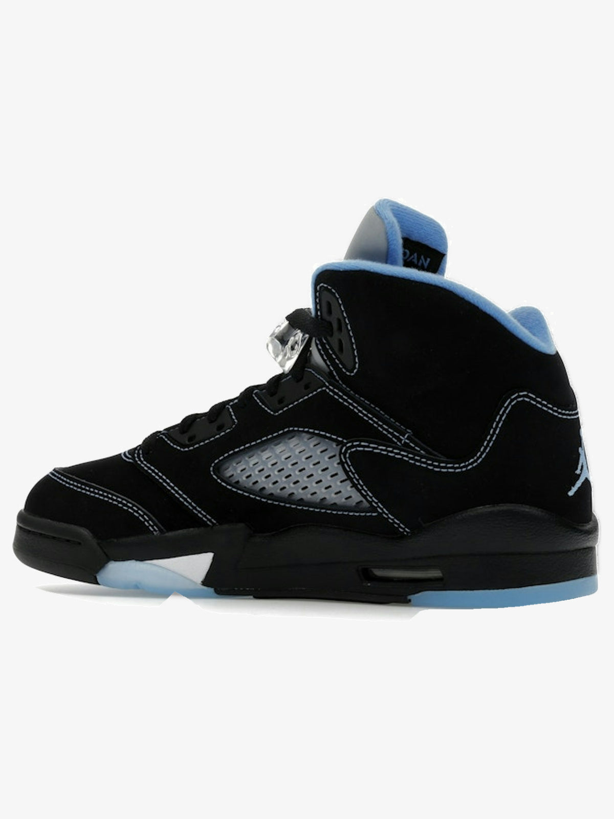 Jordan 5 Retro 'Black University Blue (2026)' (GS) – rear three-quarter