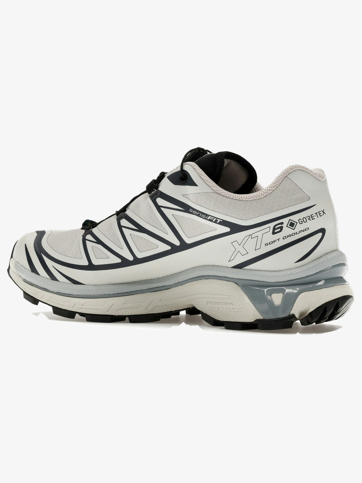 Salomon XT-6 Gore-Tex 'Silver Cloud Black' β rear three-quarter