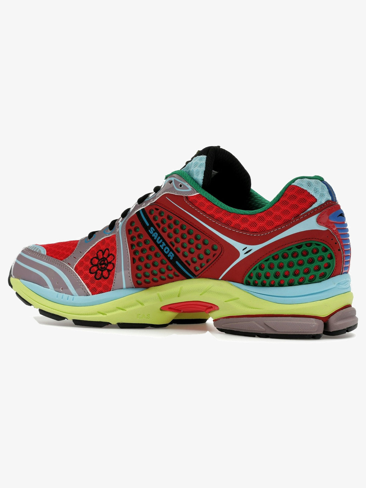 Saucony ProGrid Triumph 4 'Jae Tips Flowers Grow Uptown Poison Ivy' β rear three-quarter