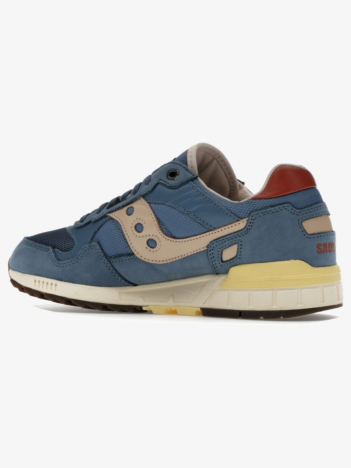 Saucony Shadow 5000 Premium 'Denim Yellow' β rear three-quarter