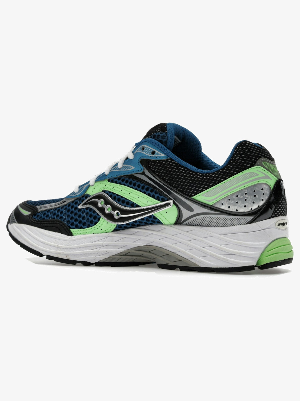Saucony ProGrid Omni 9 'Blue Lime' β rear three-quarter