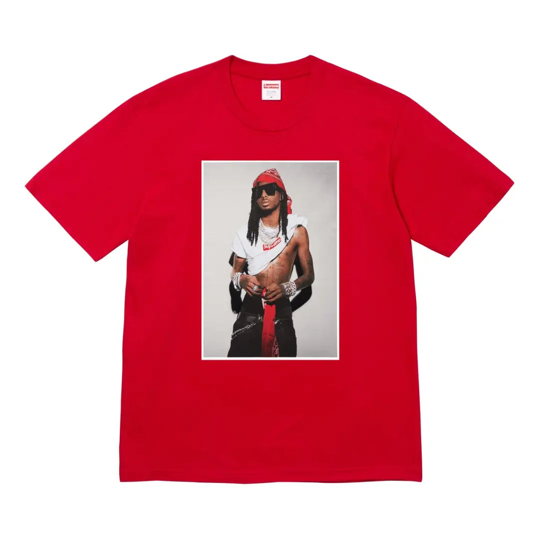 Supreme Playboi Carti Tee Red Basement
