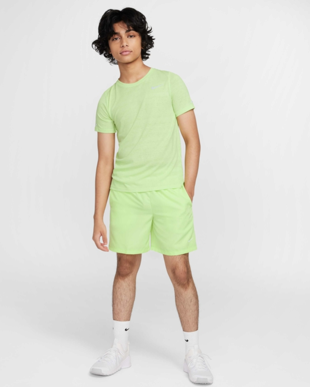 Nike Multi Older Kids Dri-FIT Training Shorts (Lemon Twist) Nike