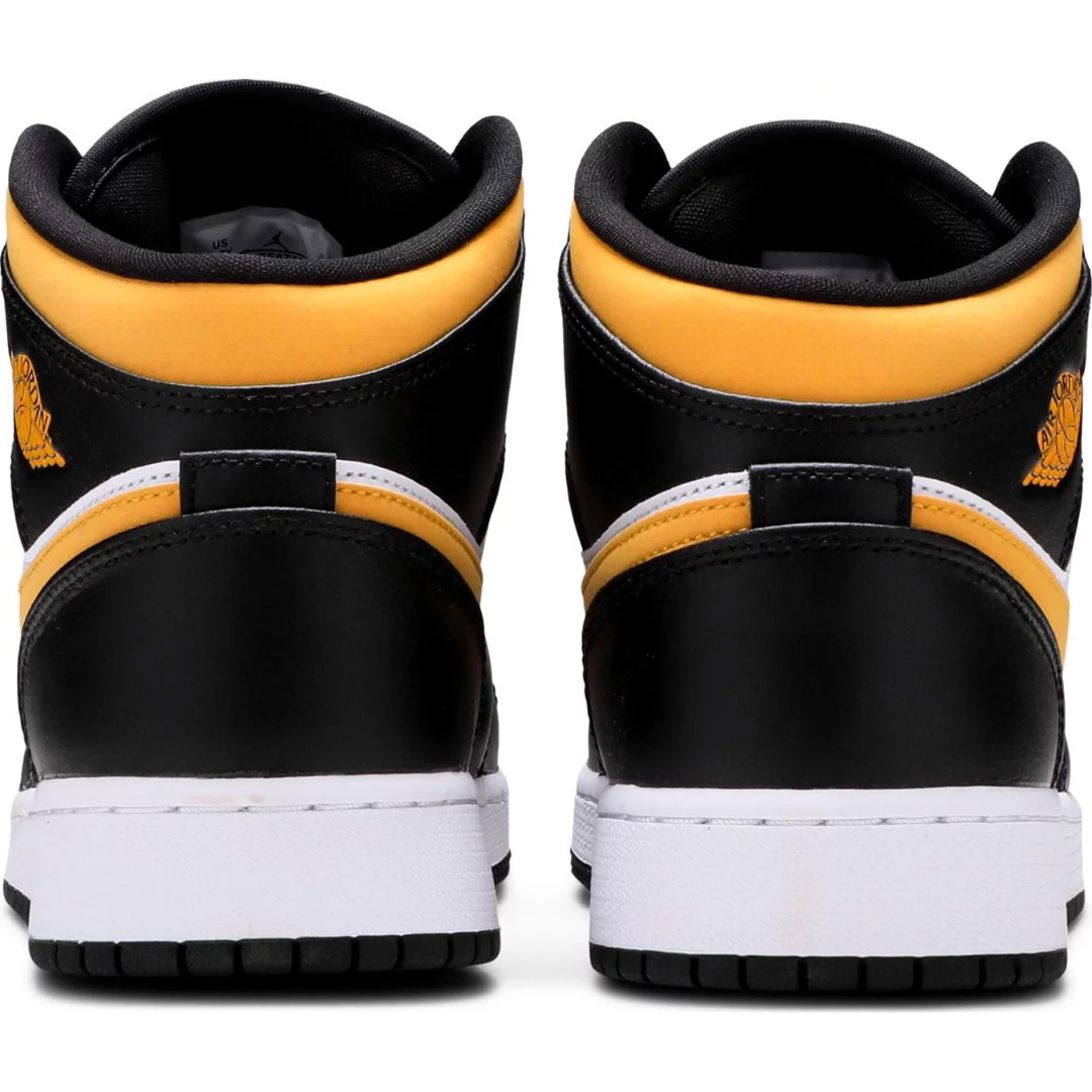 Jordan 1 Mid White Pollen Black (GS)