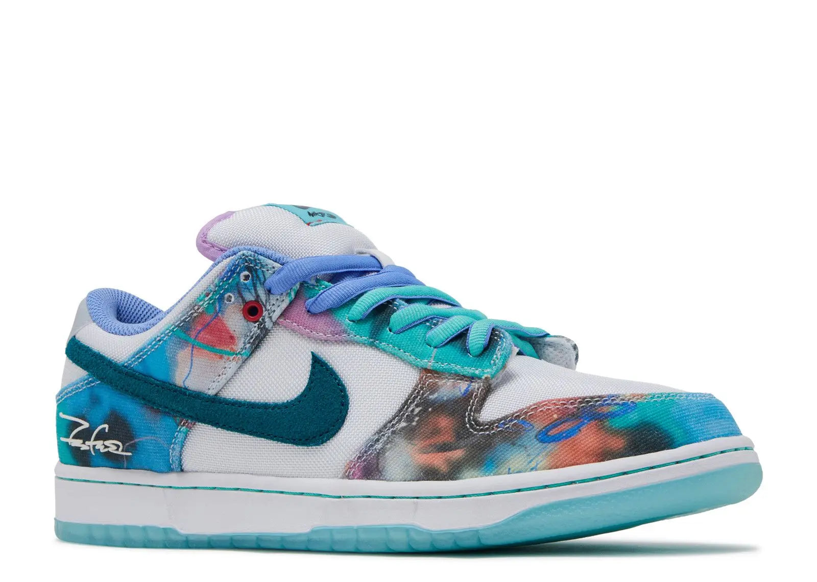 Futura Laboratories x Dunk Low SB Bleached Aqua Nike