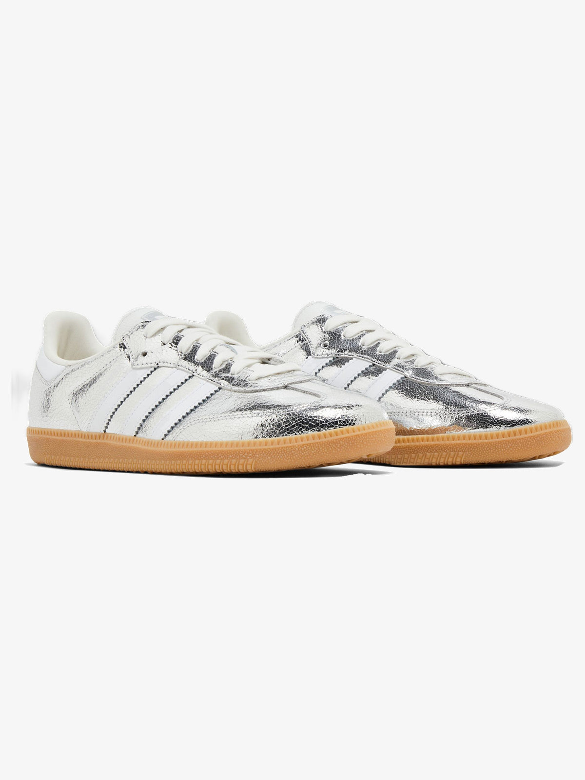 adidas Samba OG 'Silver Metallic Cracked Leather' (W) β pair