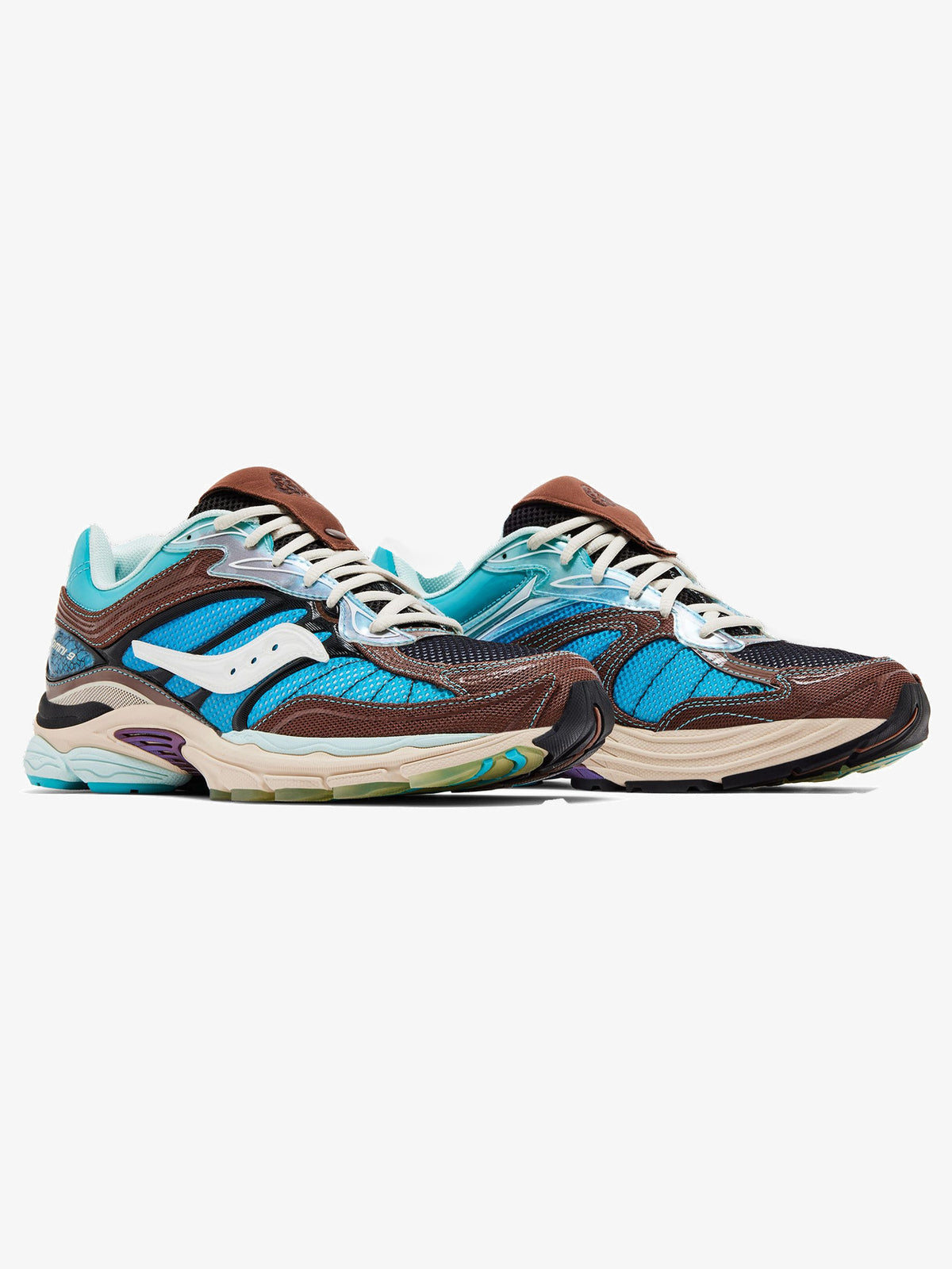 Saucony ProGrid Omni 9 'Footpatrol Blue Brown' β pair