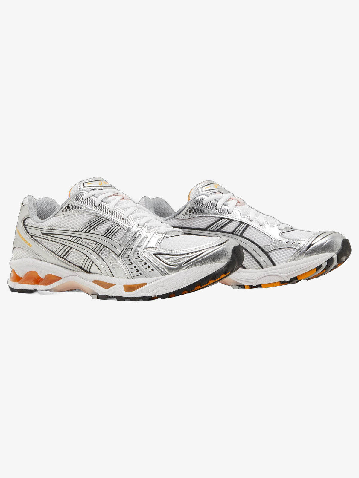 ASICS Gel-Kayano 14 'White Pure Silver Orange' – pair