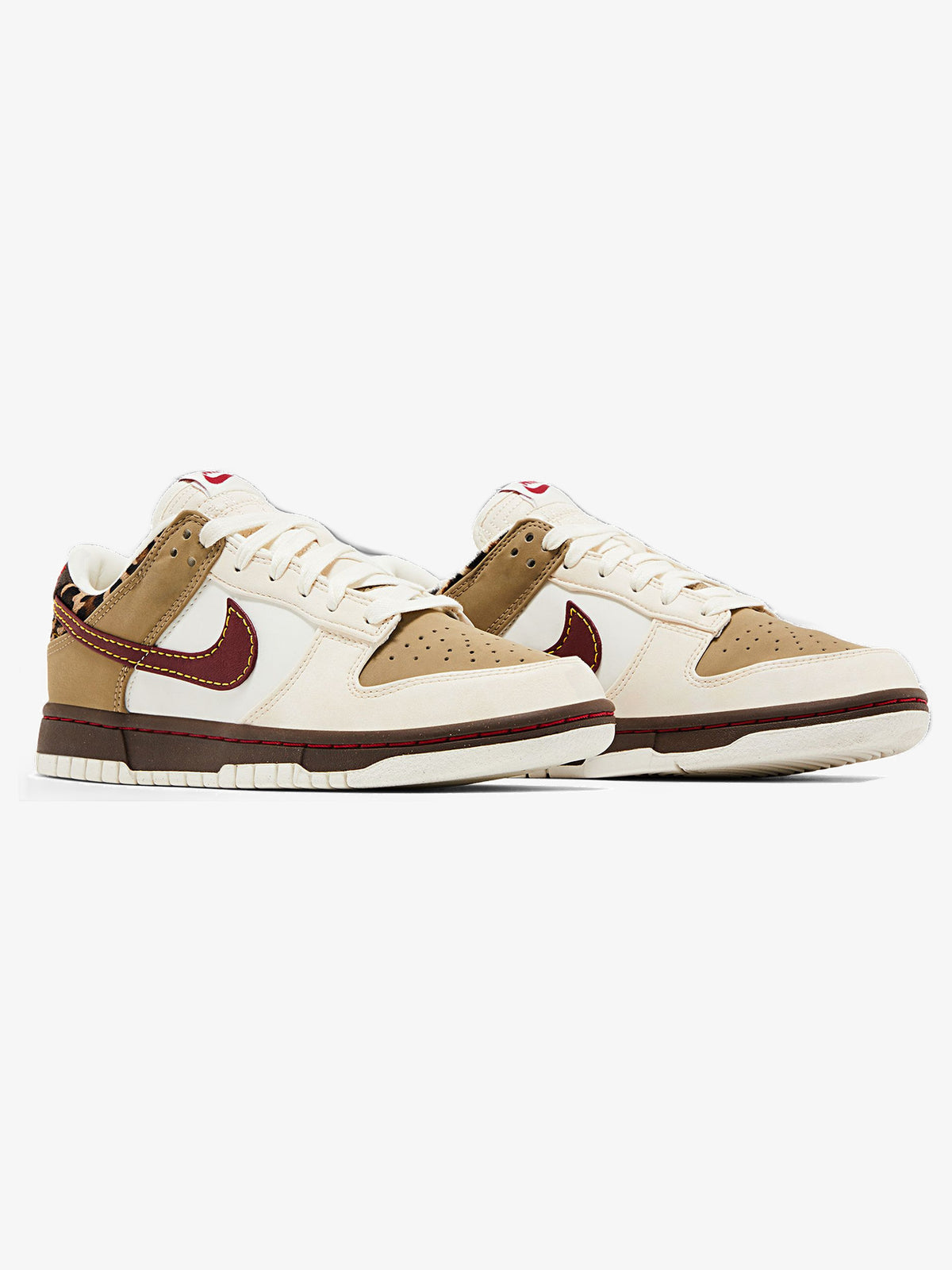 Nike Dunk Low Retro 'Khaki Team Red Pearl White' (W) β pair