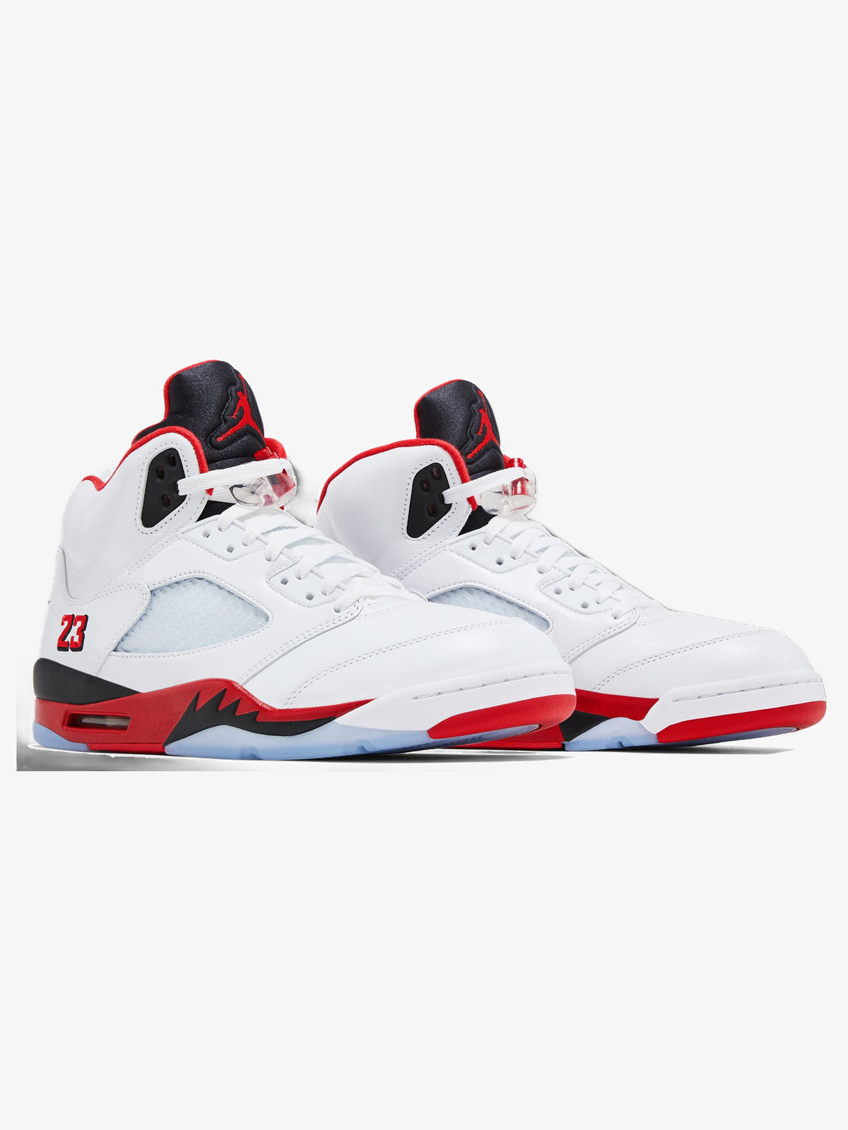 Jordan 5 Retro 'Fire Red Black Tongue (2025)' β pair