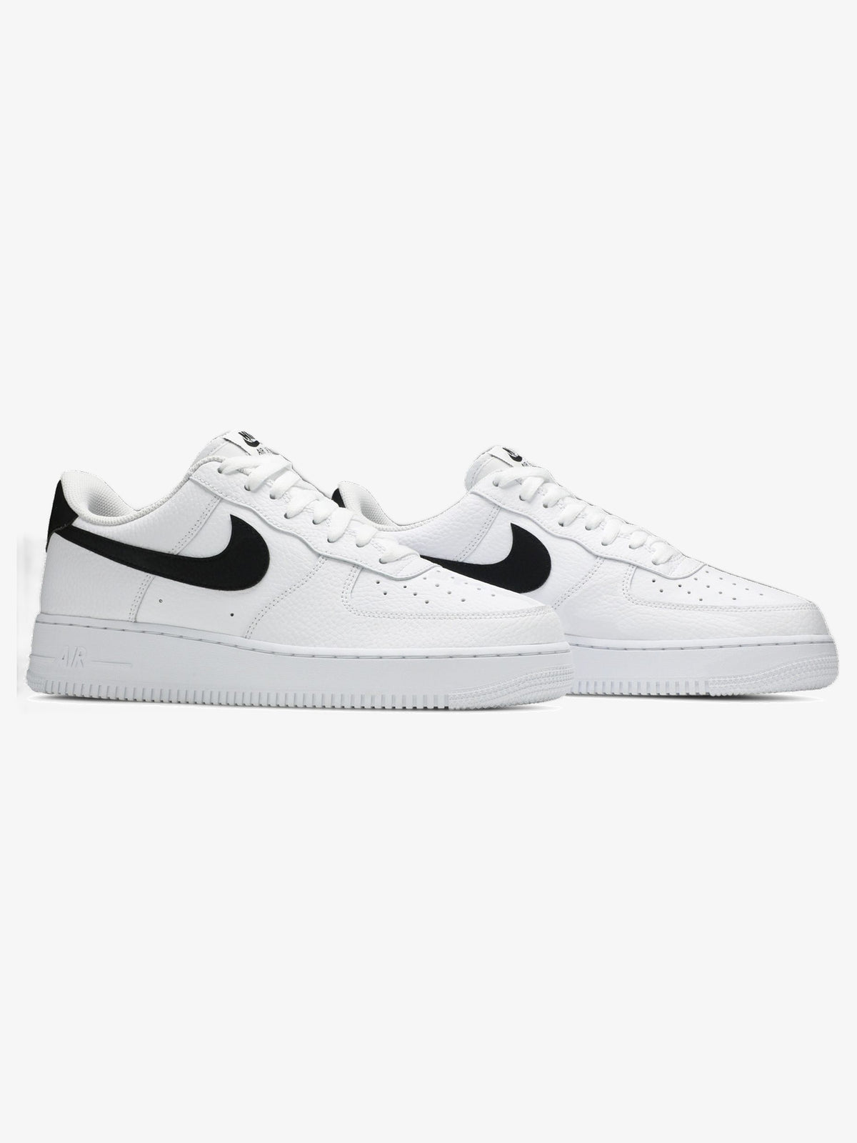Nike Air Force 1 Low '07 'White Black Pebbled Leather' β pair