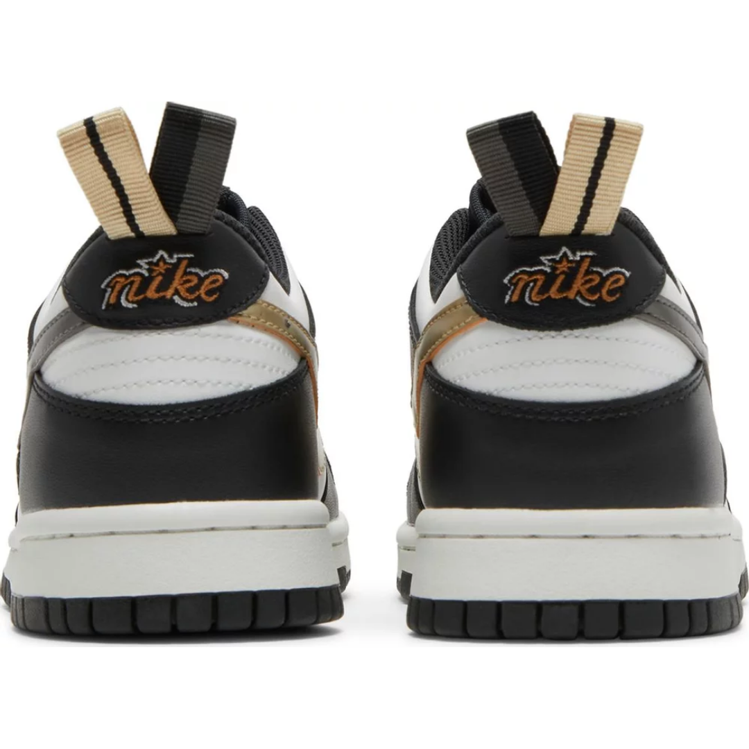 Nike Dunk Low Black White Metallic (GS)
