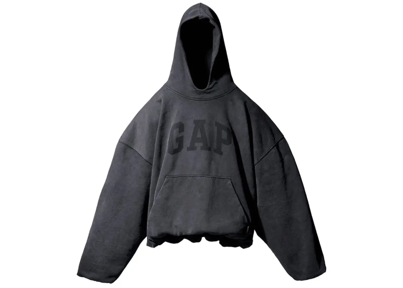 Yeezy Gap Engineered by Balenciaga Dove Hoodie Washed Black Basement