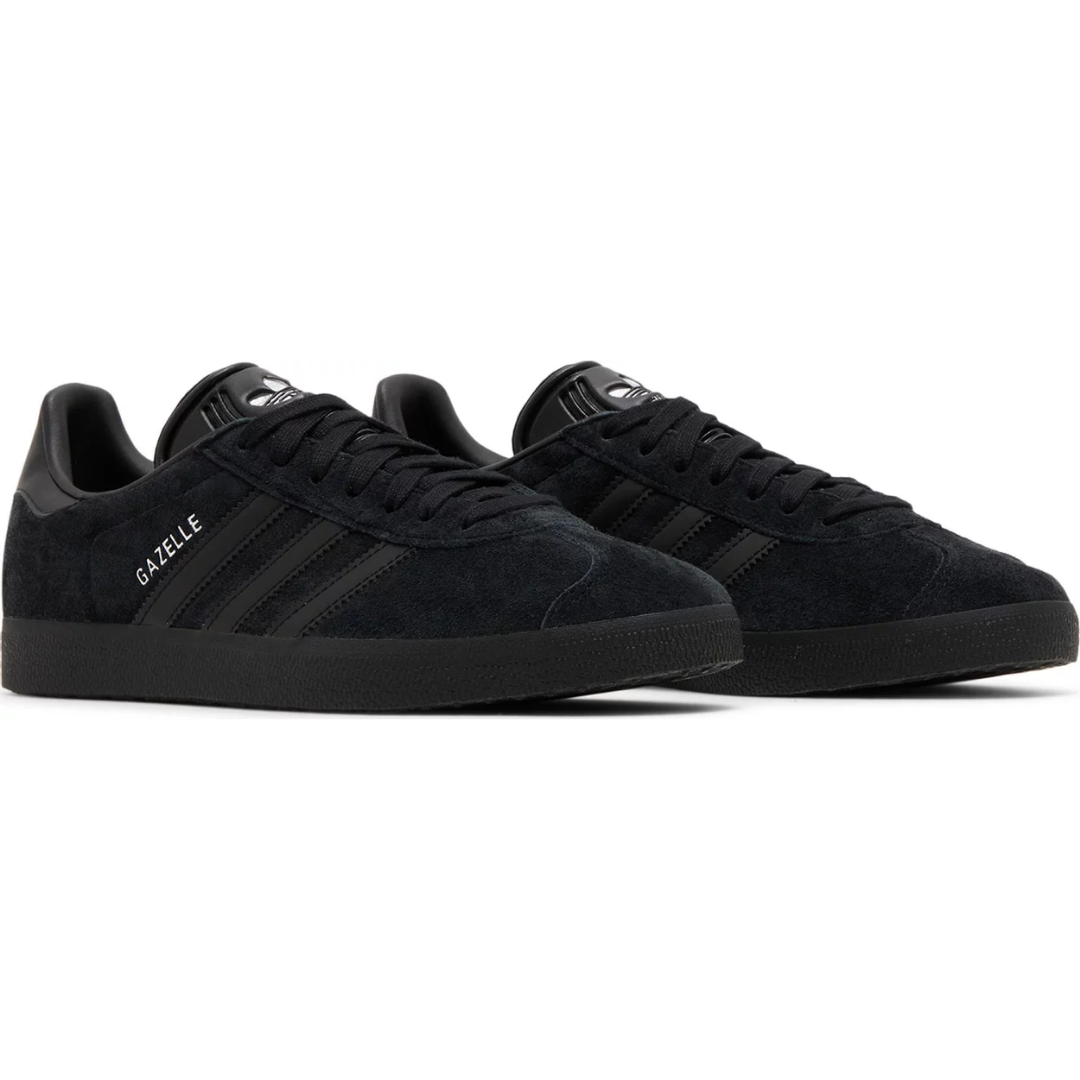 adidas Gazelle All Black Silver Metallic