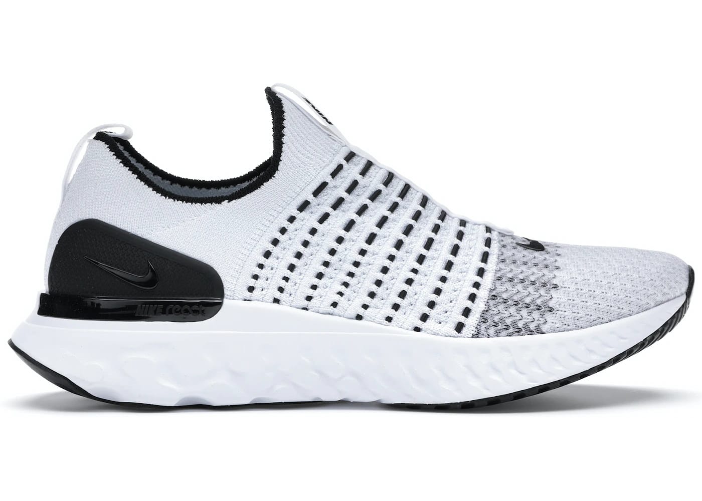 Nike React Phantom Run Flyknit 2 White Black