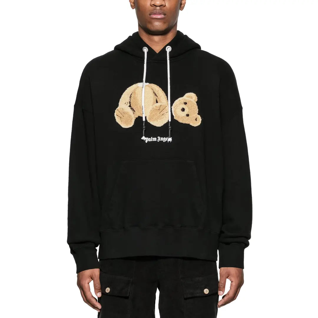 Palm Angels Kill the Bear Popover Hoodie Black Brown SS23 Basement