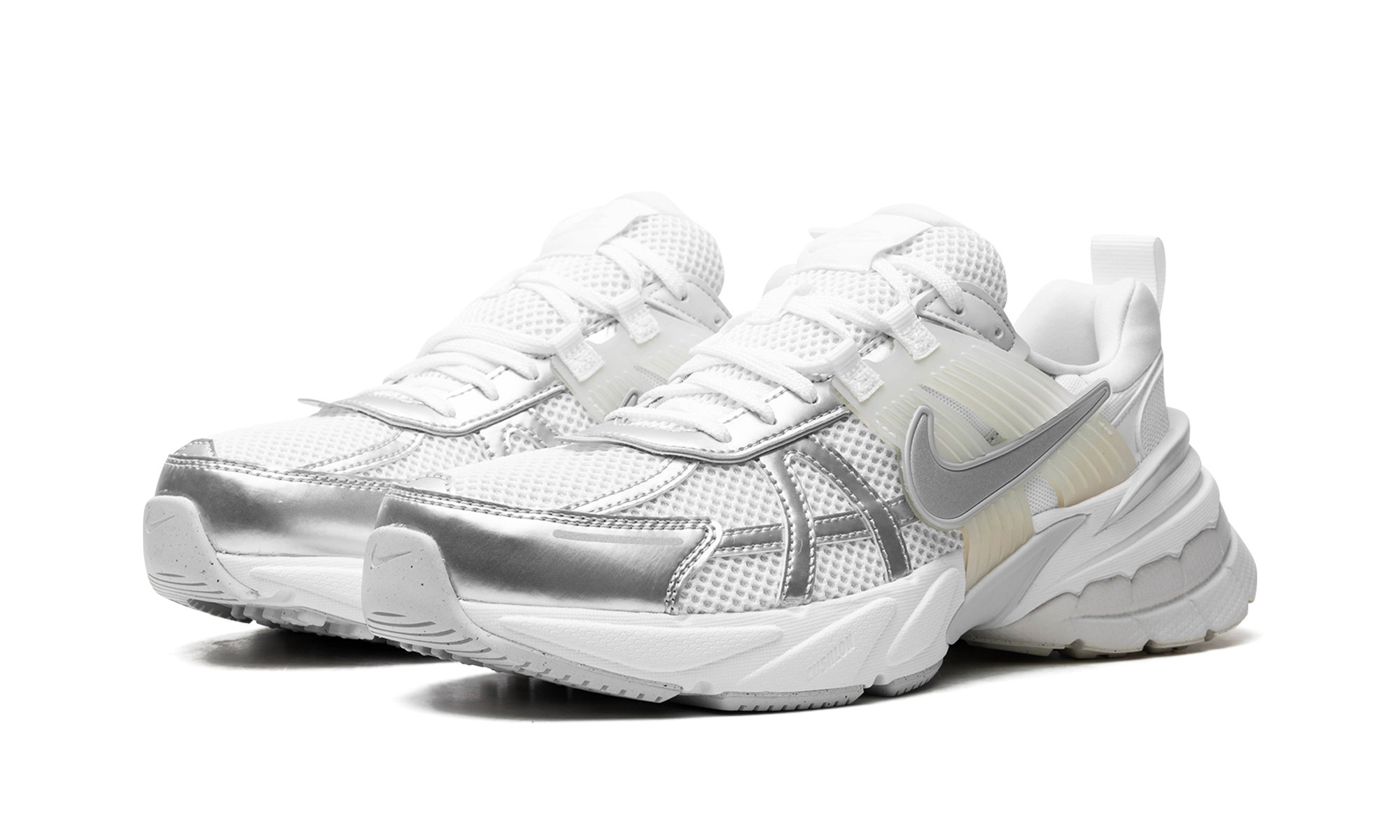 Nike V2K Run Metallic Silver White (Women's)