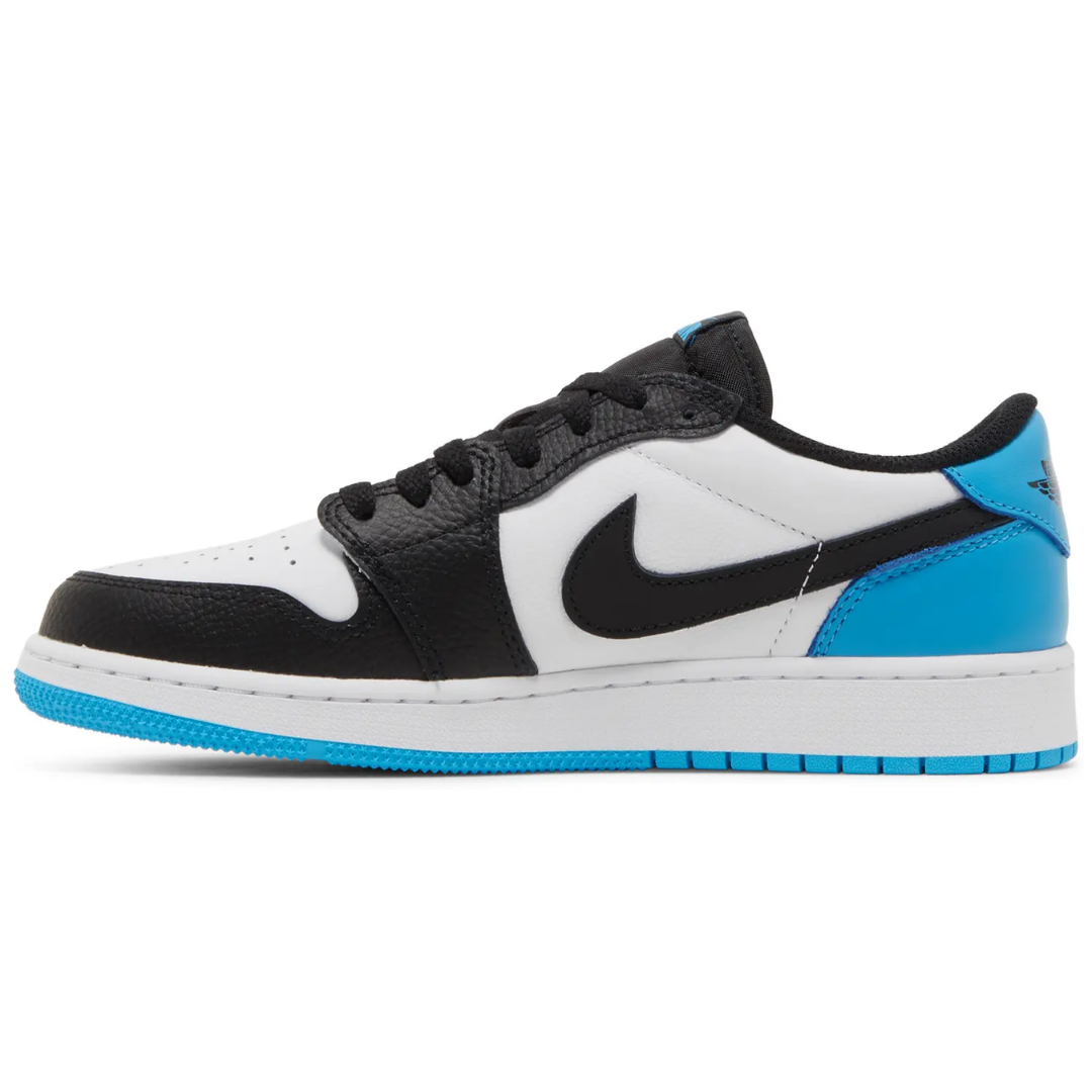 Jordan 1 Retro Low OG Black Dark Powder Blue (GS)