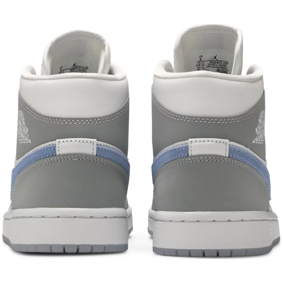 Jordan 1 Mid Wolf Grey Aluminum (Women's)