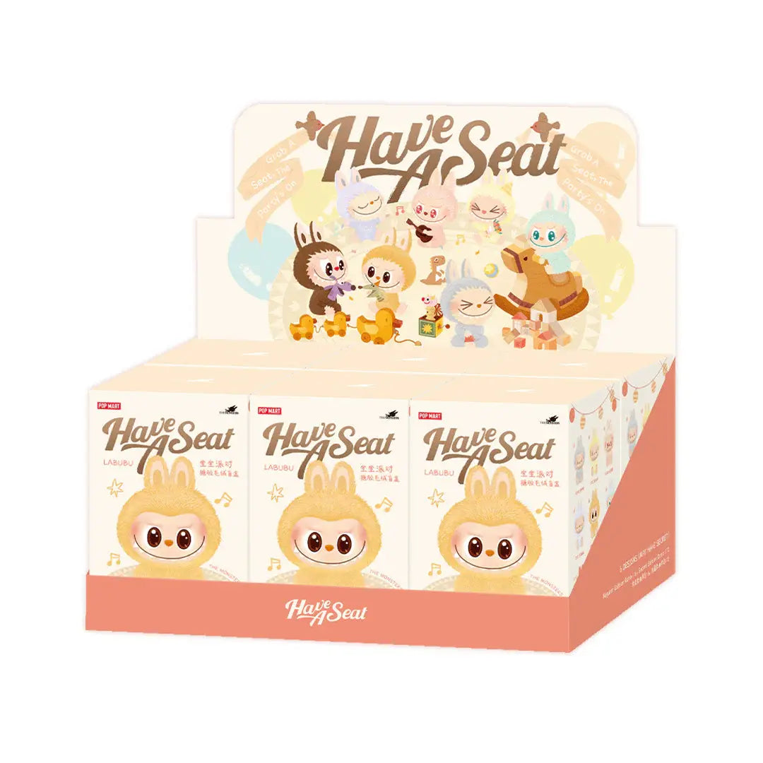 Pop Mart Labubu The Monsters Have a Seat Vinyl Plush Sealed Case (6 Blind Boxes) Basement