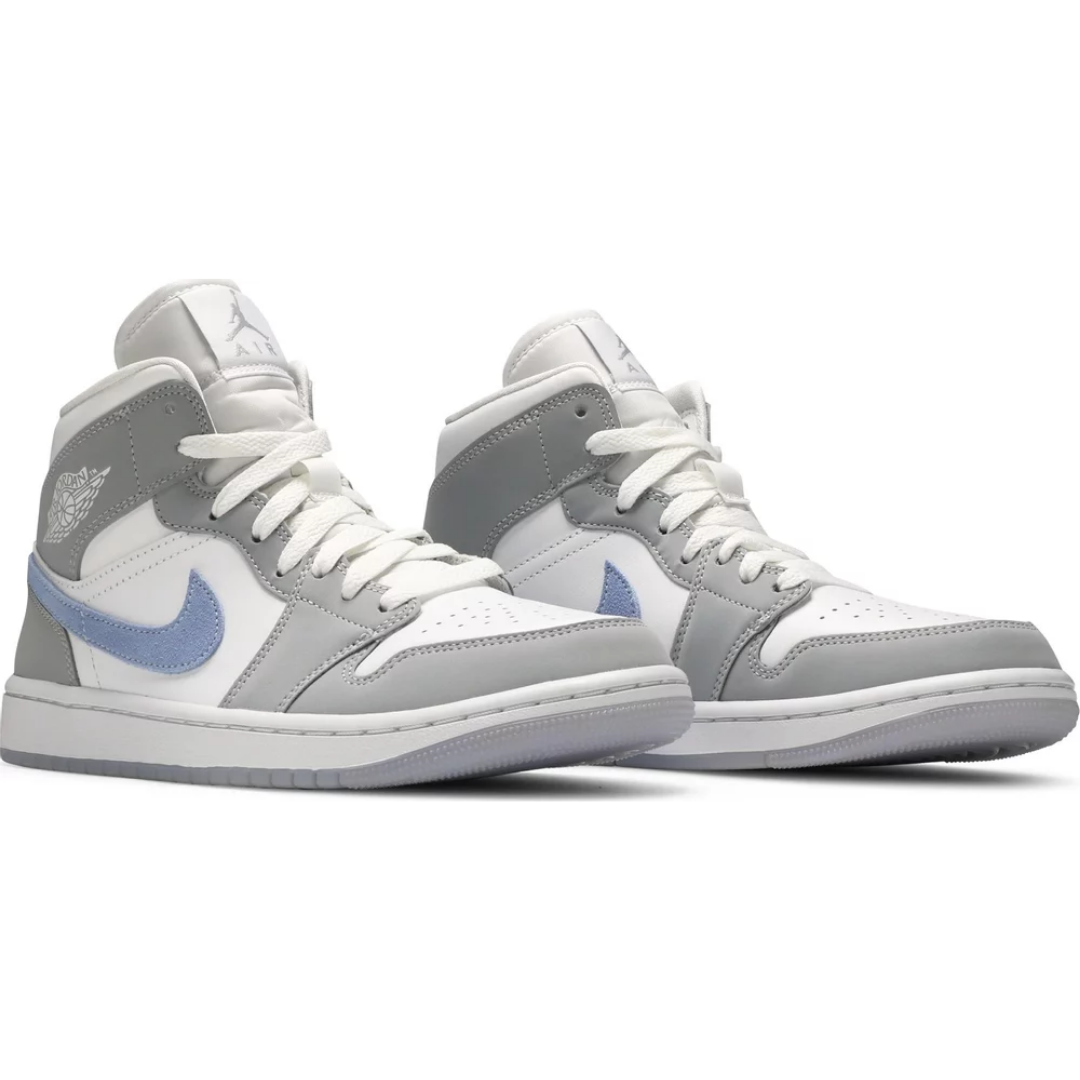 Jordan 1 Mid Wolf Grey Aluminum (Women's)