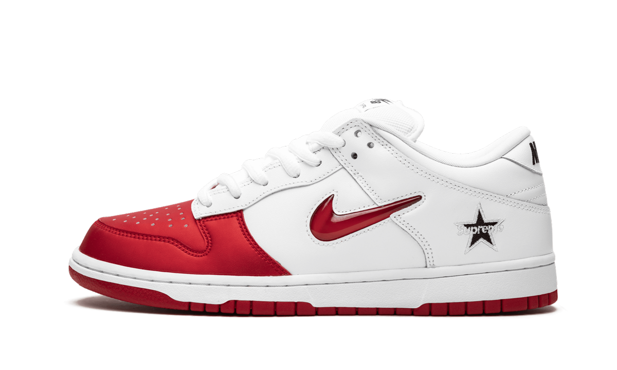Nike SB Dunk Low Supreme Jewel Swoosh Red