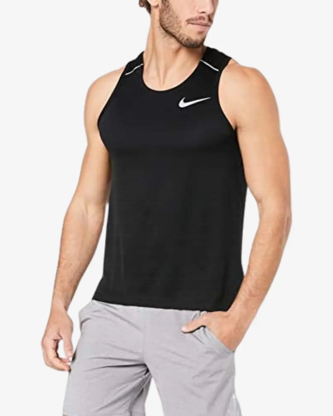 Nike Mens Dri-FIT Miler 1.0 Tank (Black) Basement