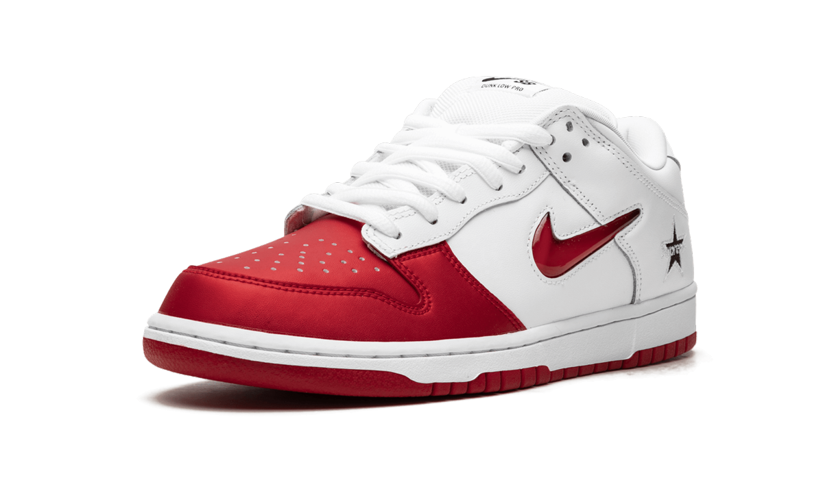 Nike SB Dunk Low Supreme Jewel Swoosh Red