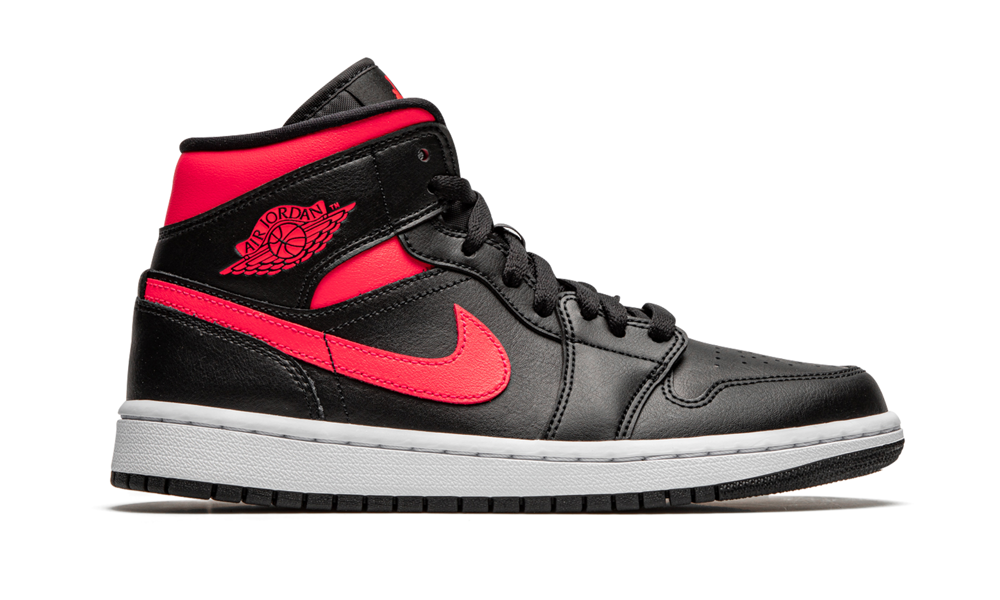Jordan 1 Mid Black Siren Red (Women's)