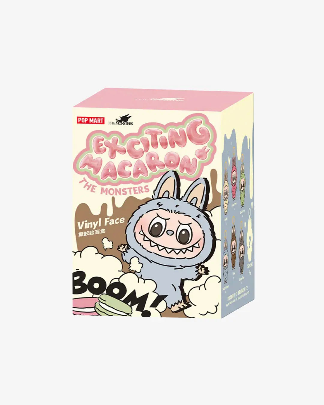 Pop Mart Labubu The Monsters Tasty Macarons Vinyl Plush Pendant Single Blind Box Basement
