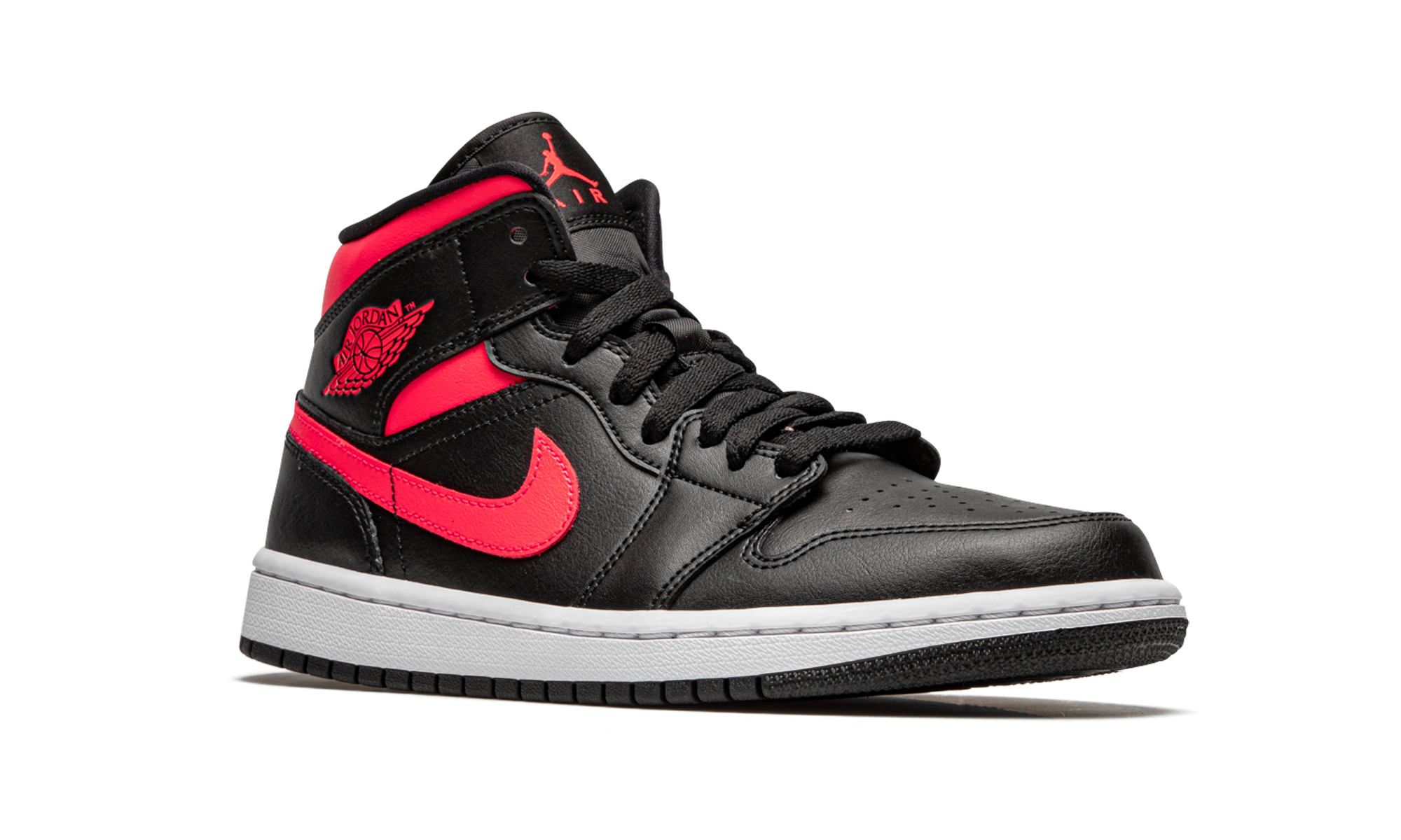 Jordan 1 Mid Black Siren Red (Women's)