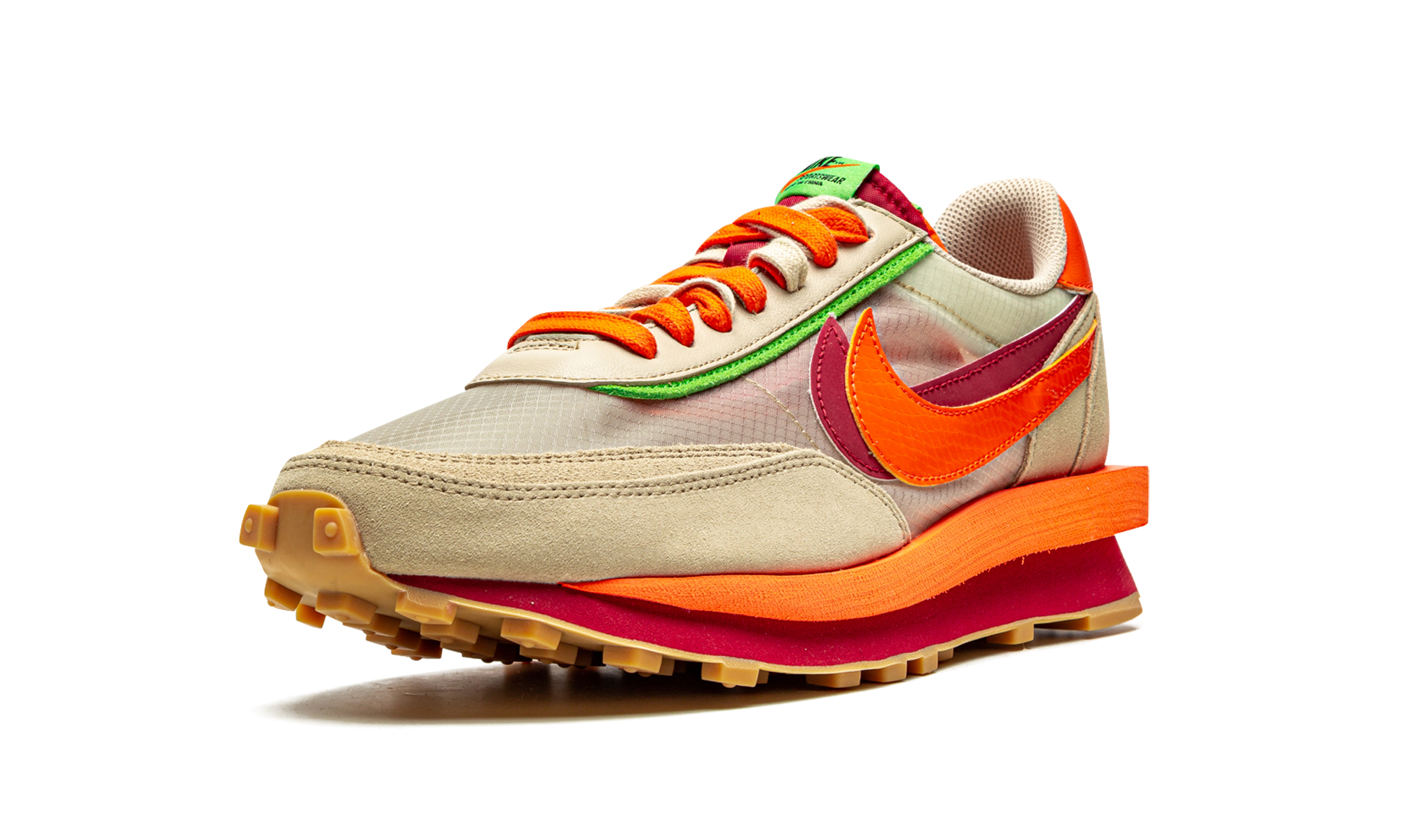 Nike LD Waffle sacai CLOT Kiss of Death Net Orange Blaze