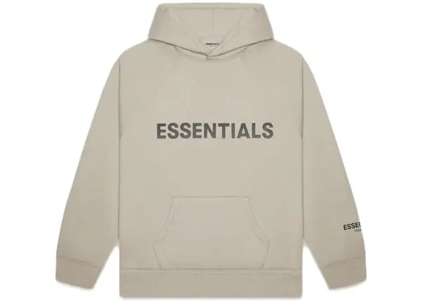 Fear of God Essentials Pullover Hoodie Applique Logo Olive/Khaki Basement