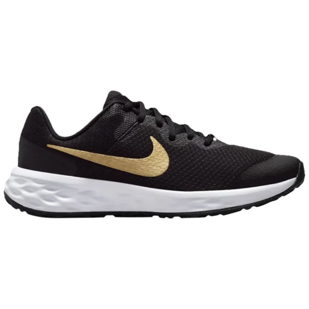 Nike Revolution 6 GS 'Black Metallic Gold'