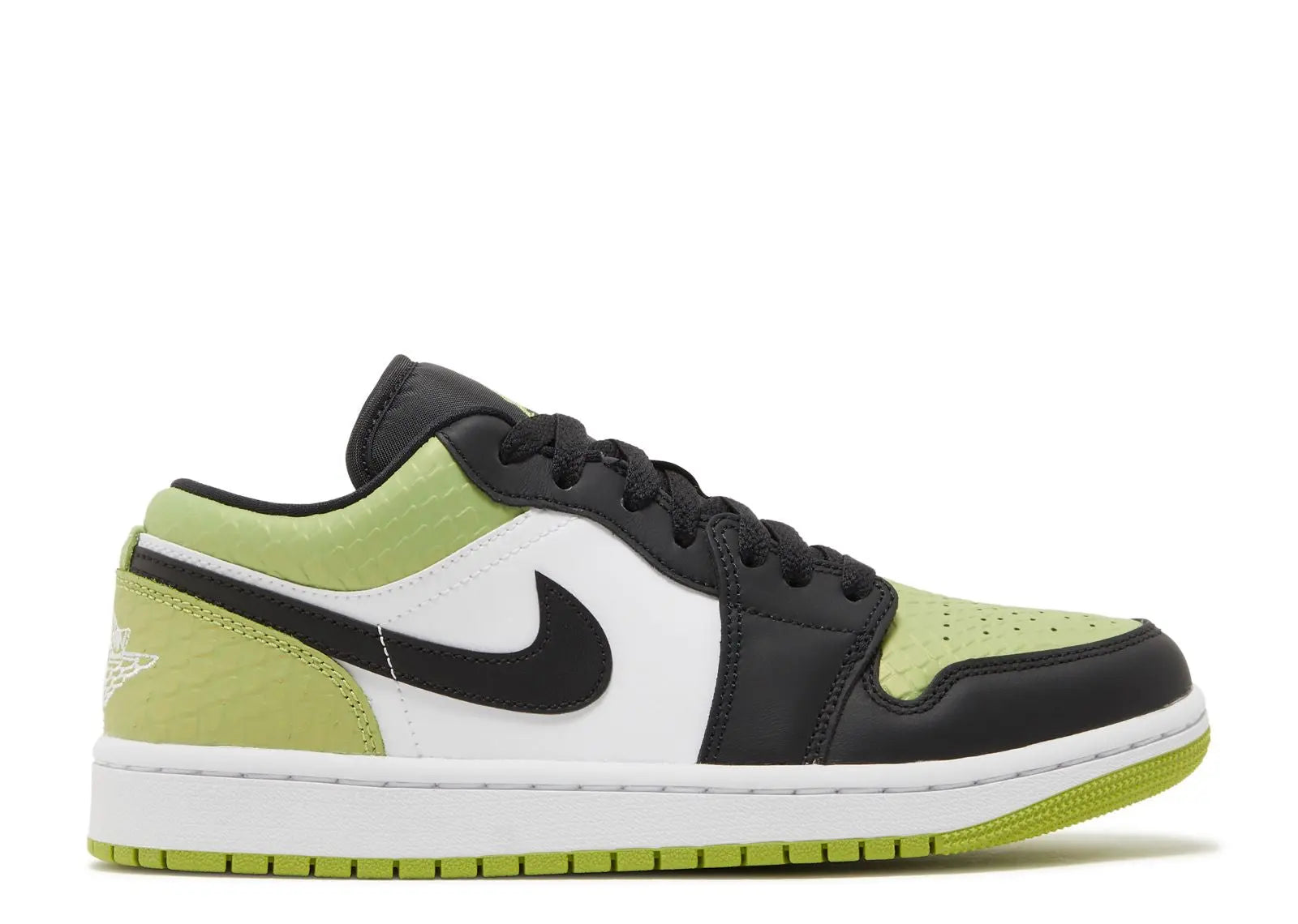 Wmns Air Jordan 1 Low SE Vivid Green Snakeskin Air Jordan