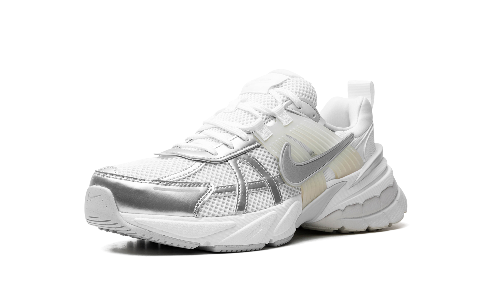 Nike V2K Run Metallic Silver White (Women's)
