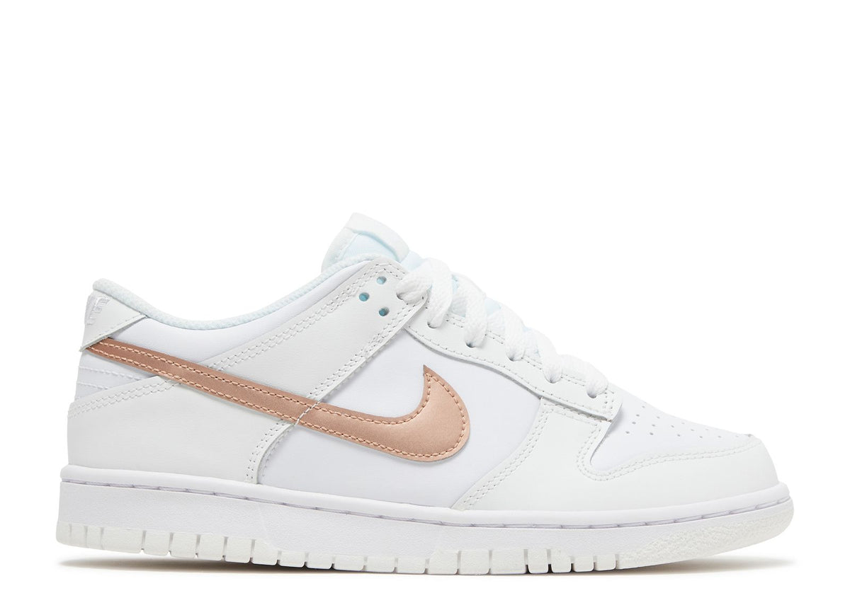 Dunk Low GS 'White Metallic Red Bronze'