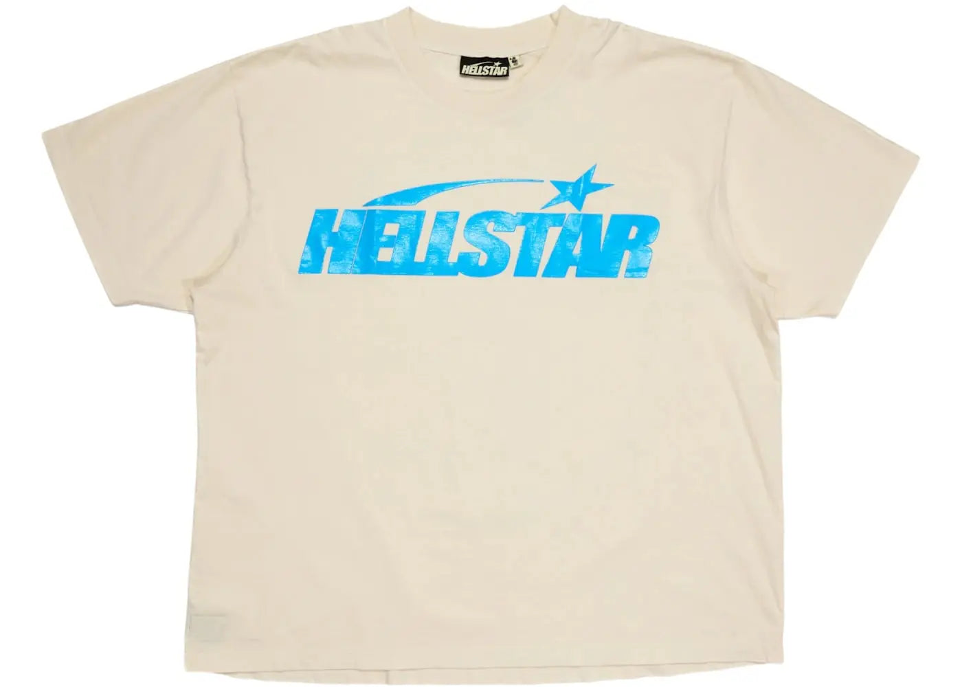 Hellstar Classic T-shirt (Gel Print) White/Blue Basement