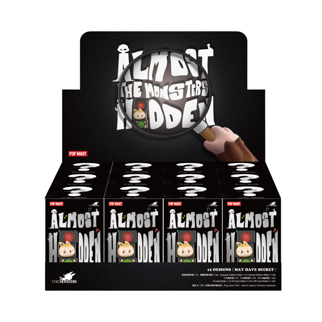 Pop Mart Labubu The Monsters Almost Hidden Series Figures Sealed Case (12 Blind Box)