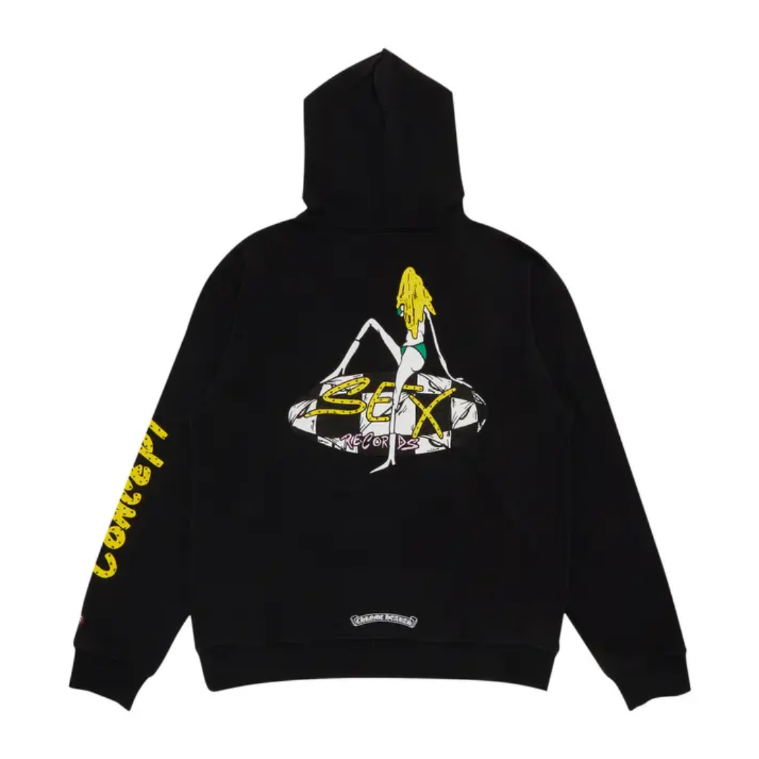 Chrome Hearts Matty Boy Sex Records Concept Hoodie Black Basement