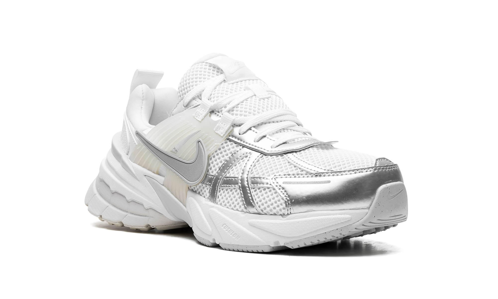 Nike V2K Run Metallic Silver White (Women's)