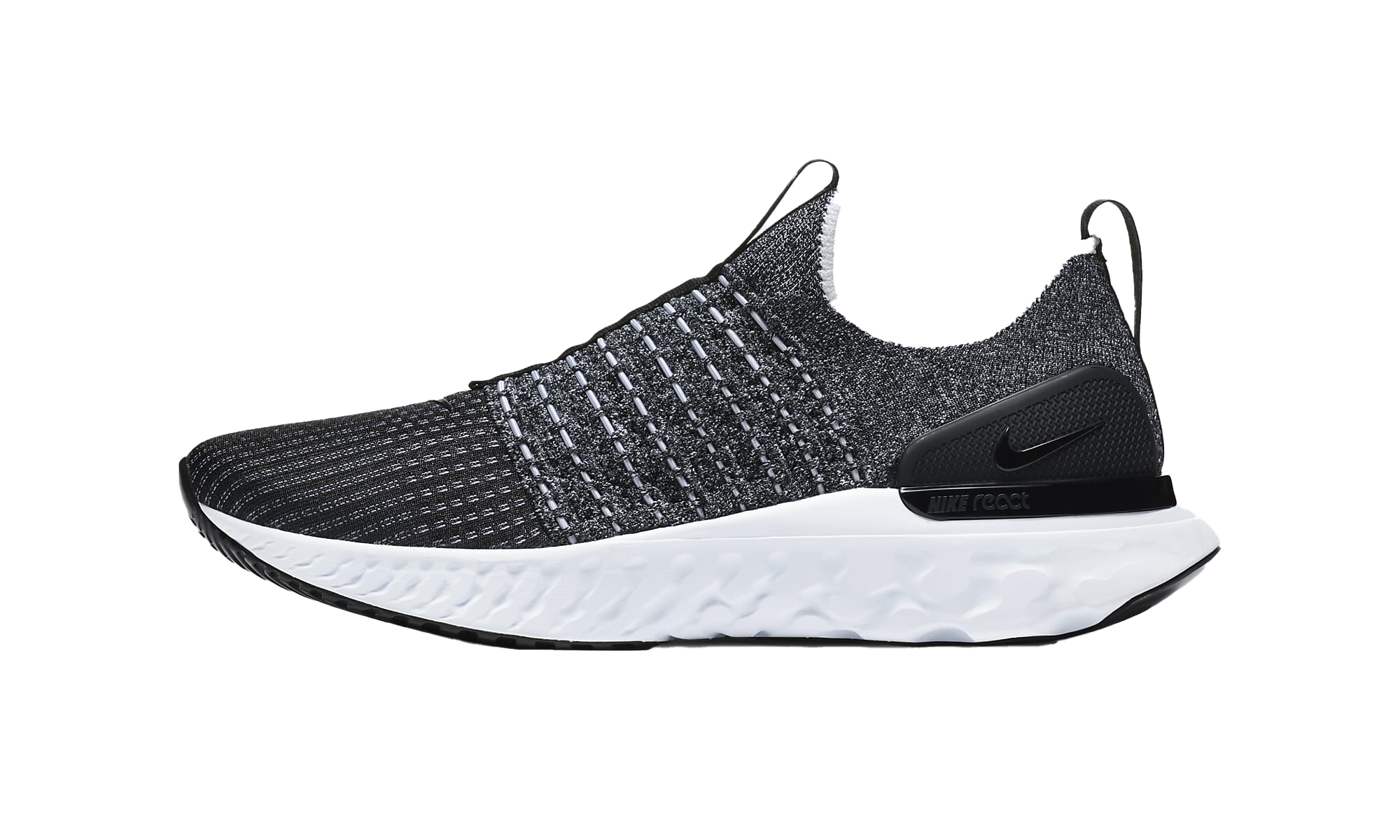 Nike React Phantom Run Flyknit 2 Black White Blend