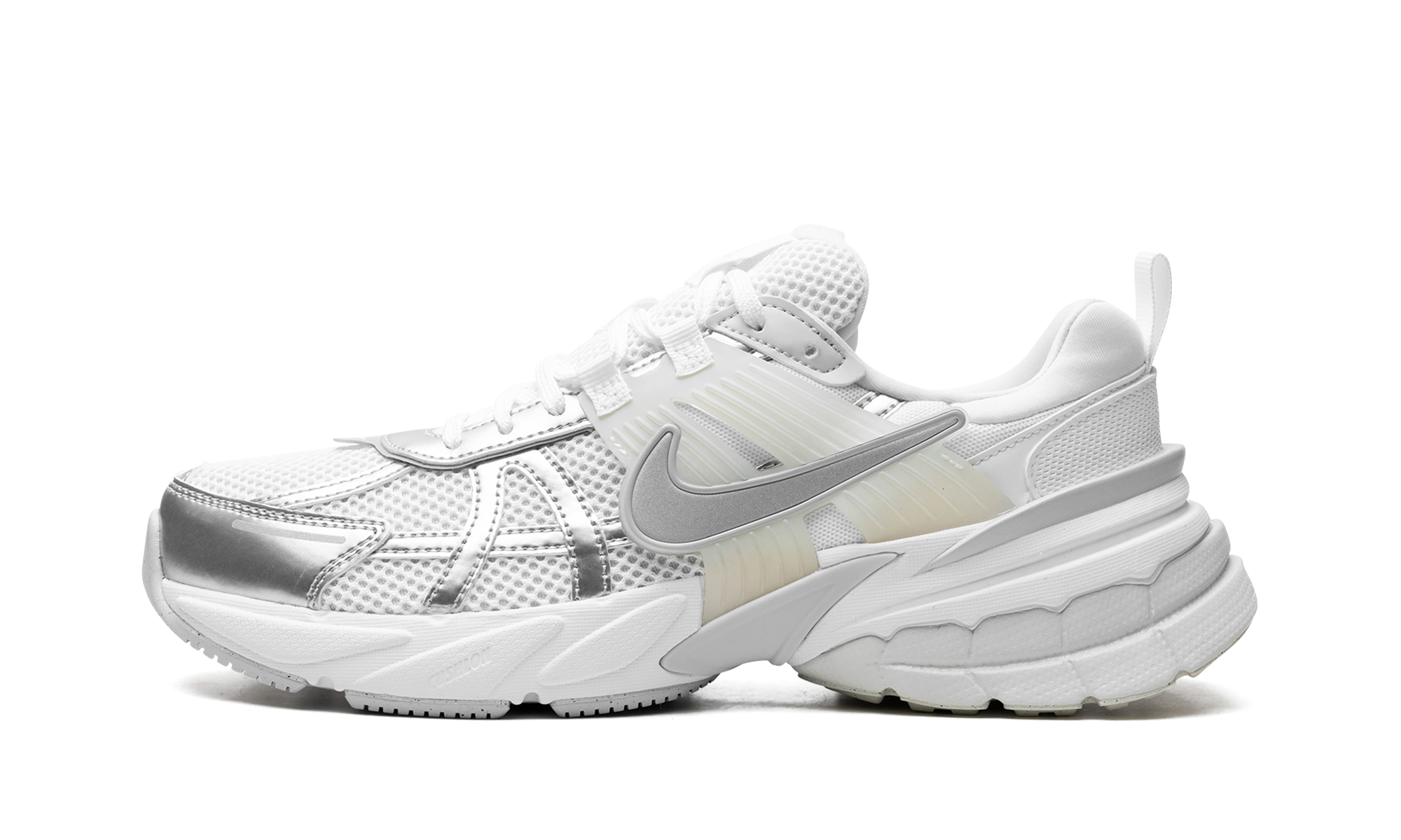 Nike V2K Run Metallic Silver White (Women's)