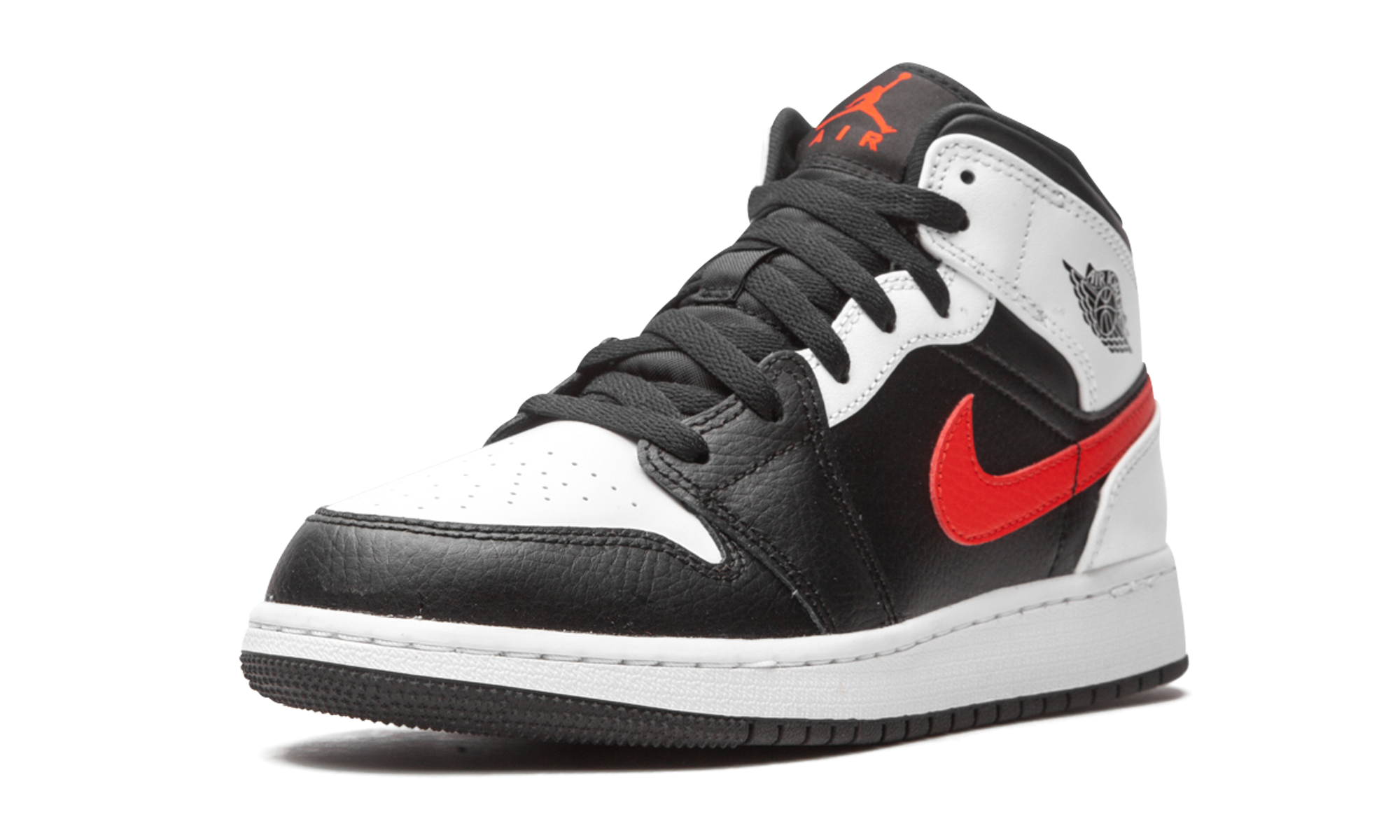 Jordan 1 Mid White Black Chile Red (GS)