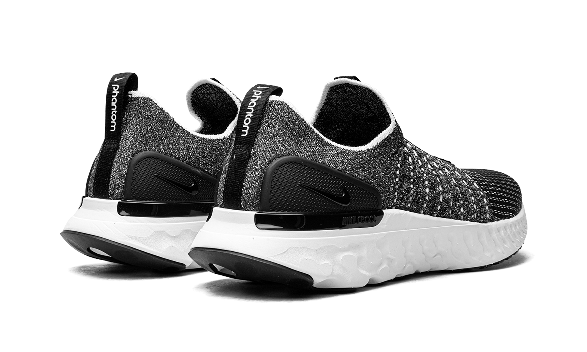 Nike React Phantom Run Flyknit 2 Black White Blend