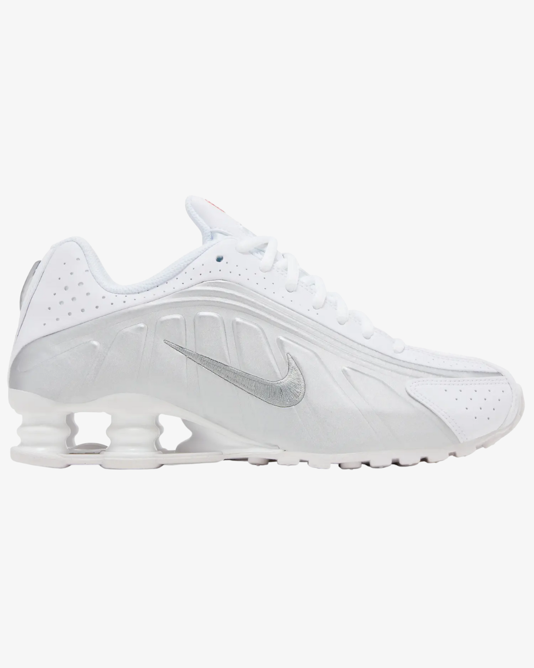 Nike Shox R4 GS White Metallic Silver 2025